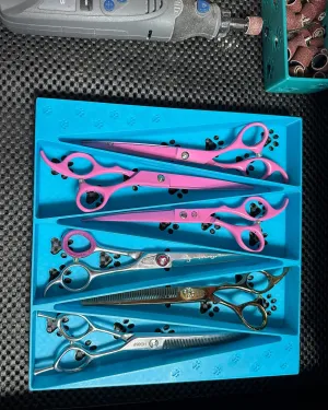 The Foxhound - Lay Flat Dog Grooming Scissor Holder | Holds 6 |