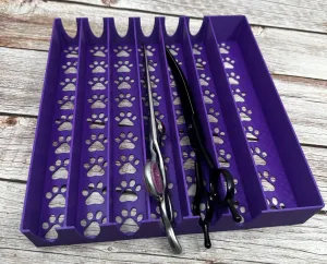 The Pharaoh Hound - Large Curved Lay Flat Dog Grooming Scissor Holder | Holds 7 |