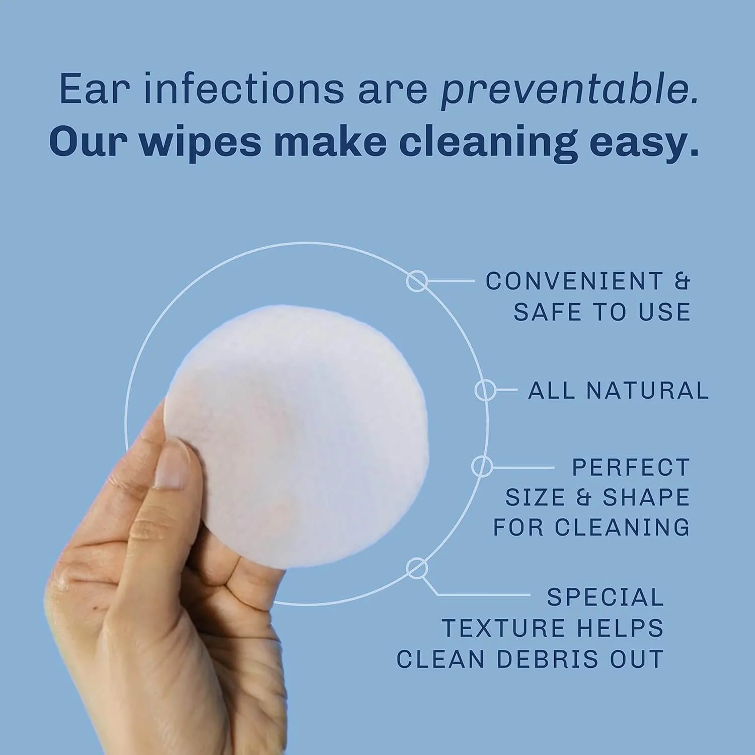 TrueBlue Super Easy Ear Wipes