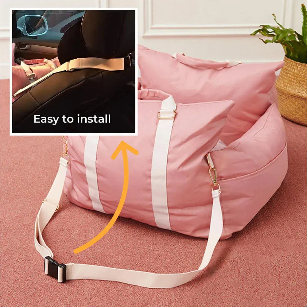 Waterproof Dog Car Seat Cover with Cushion