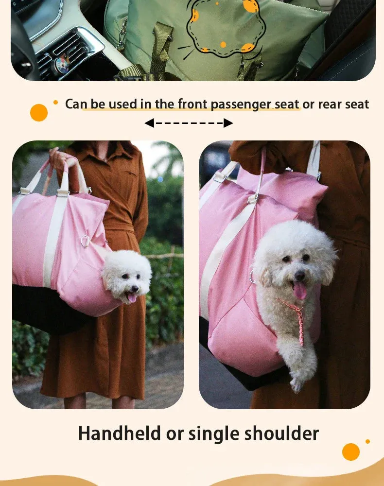 Waterproof Dog Car Seat Cover with Cushion