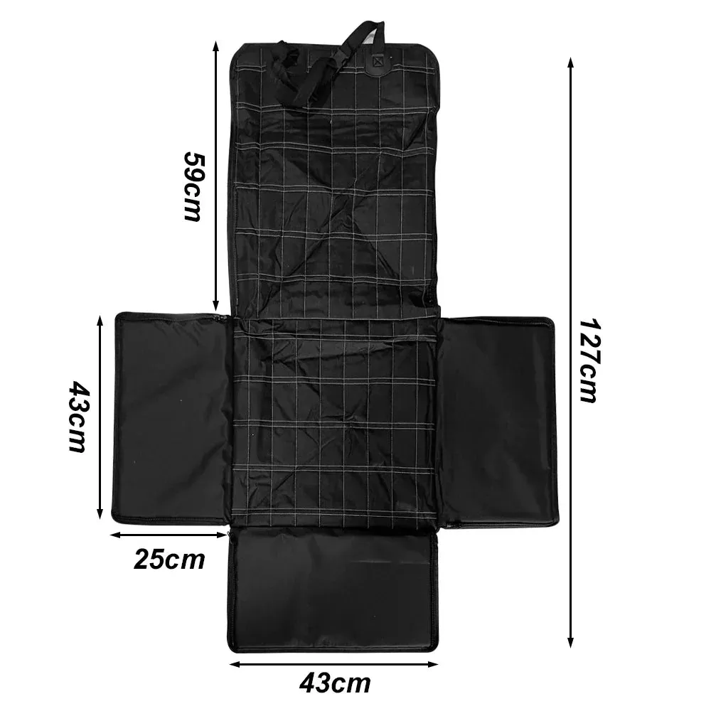 Waterproof Pet Car Seat Cover for Dogs - Durable Oxford Hammock with Foldable Travel Design