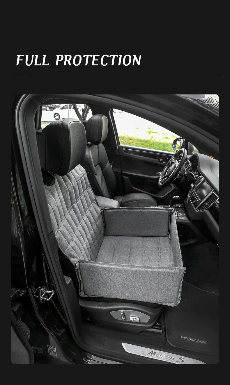 Waterproof Pet Car Seat Cover for Dogs - Durable Oxford Hammock with Foldable Travel Design