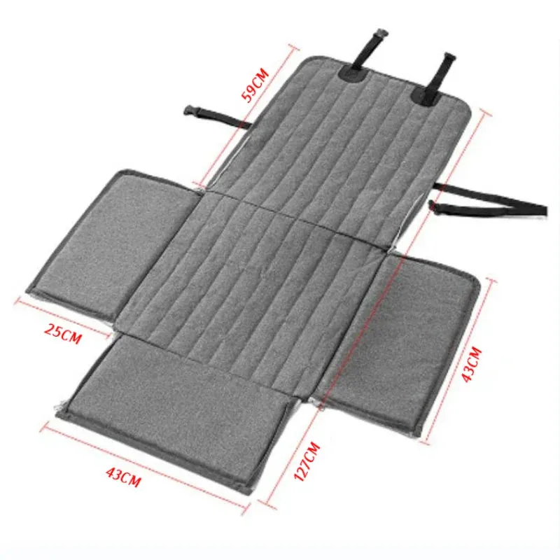 Waterproof Pet Car Seat Cover for Dogs - Durable Oxford Hammock with Foldable Travel Design