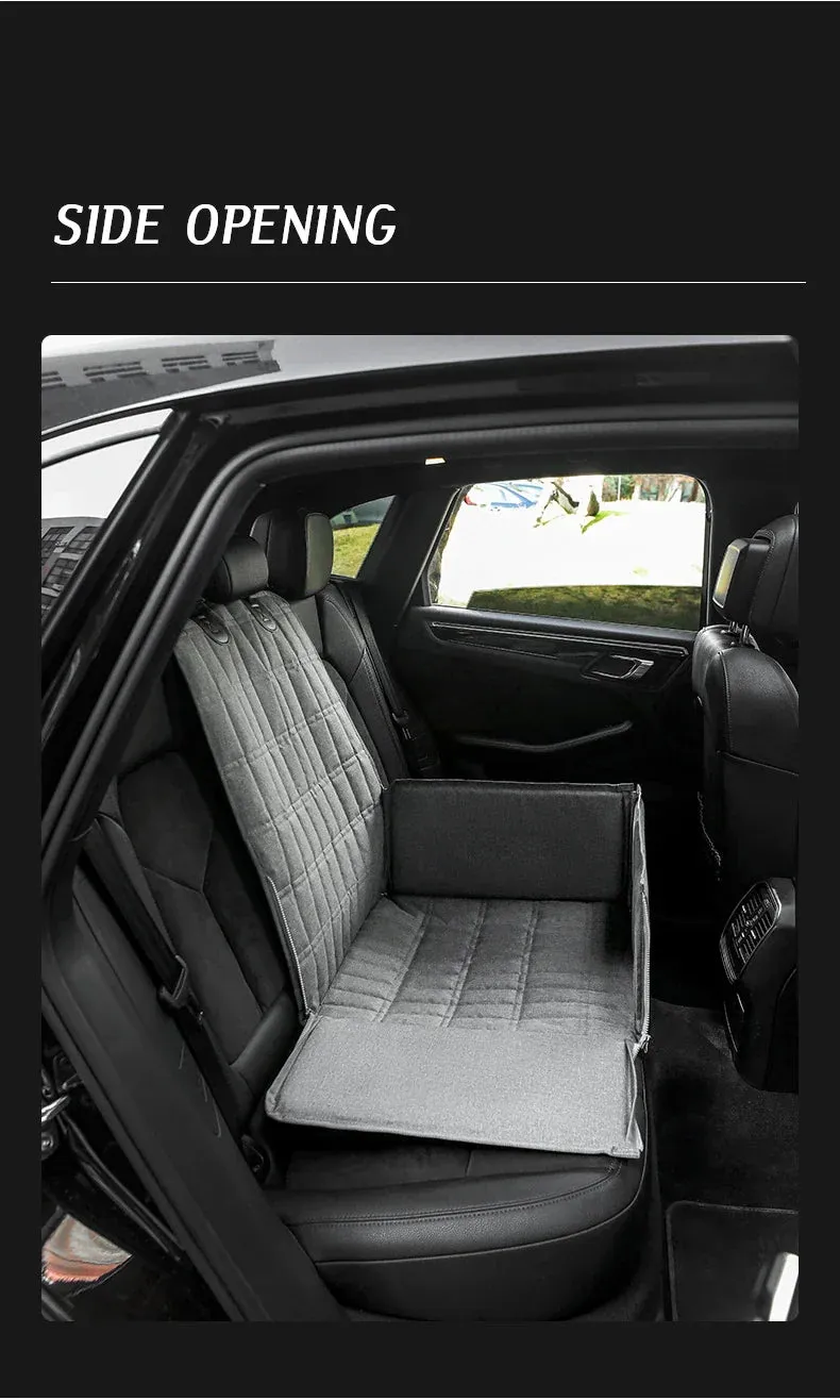 Waterproof Pet Car Seat Cover for Dogs - Durable Oxford Hammock with Foldable Travel Design